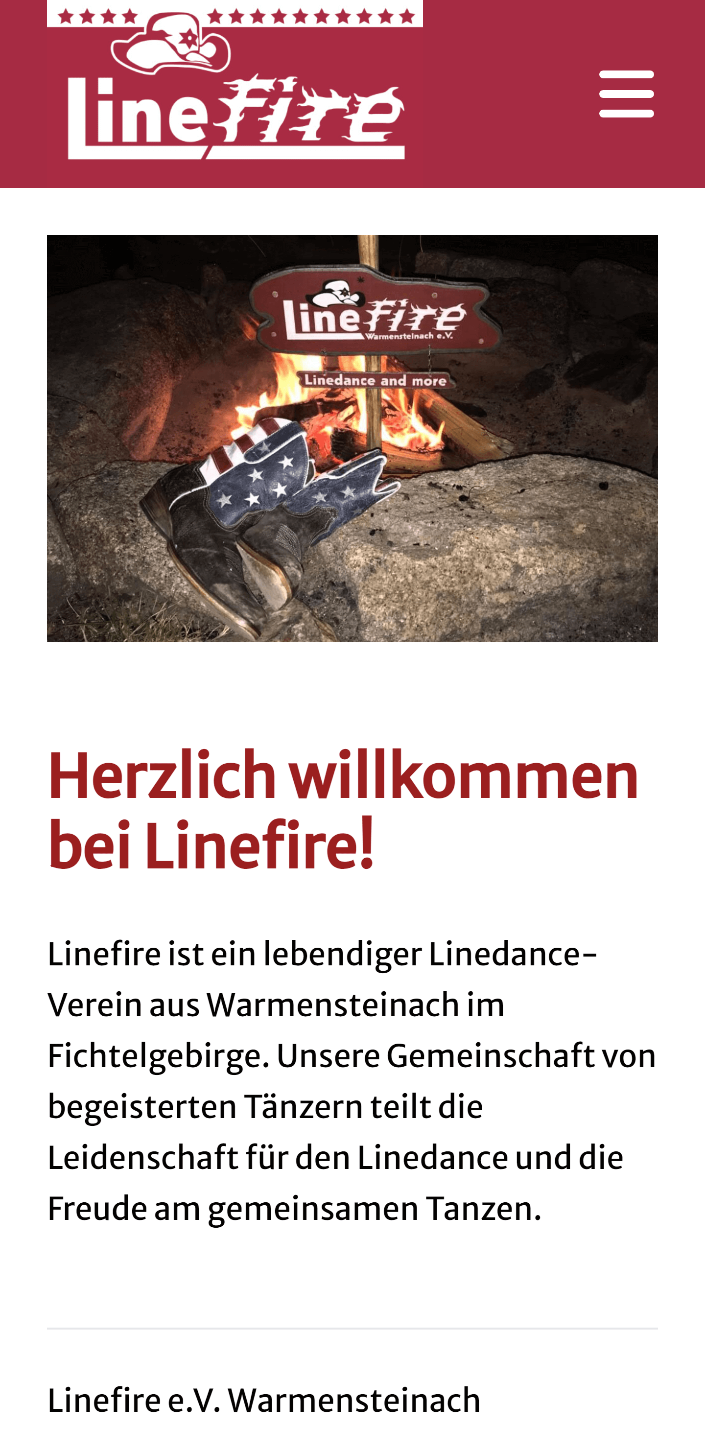 Linefire Homepage Mobile Screenshot